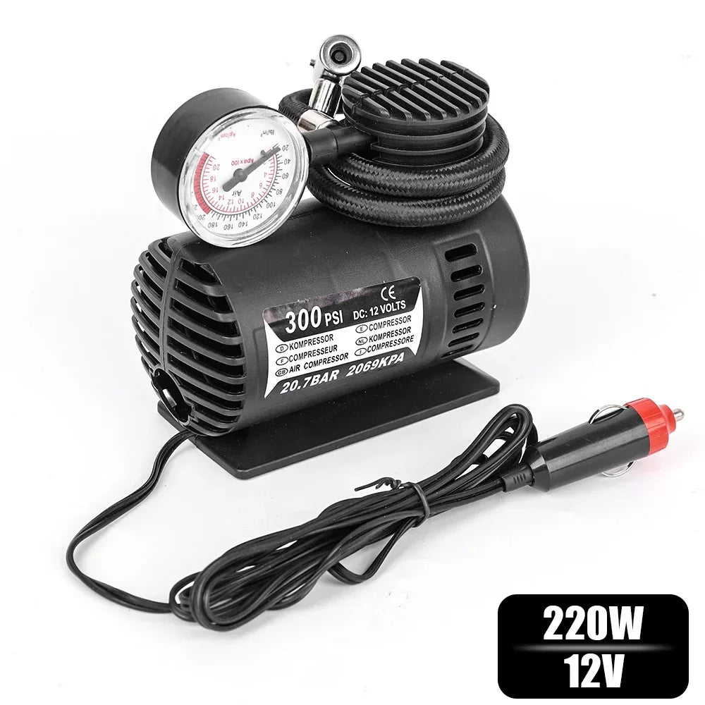 Portabl 12V 300psi Air Compressor Pump Tire Tyre